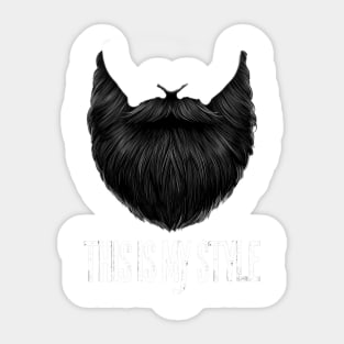 Bearded men Sticker